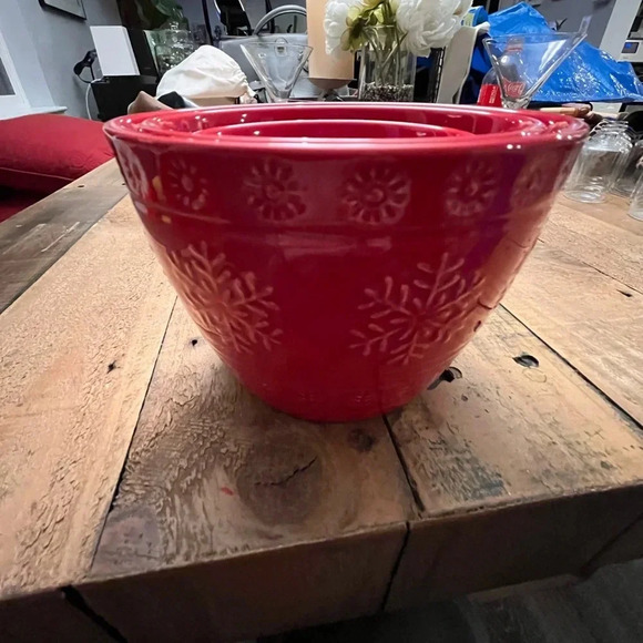 Set of Three Snowflake Bowls - Picture 1 of 4